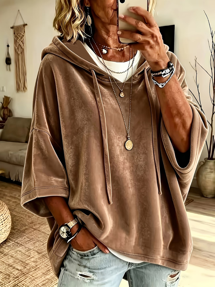 Zoey | Luxury Velvet Oversized Hoodie