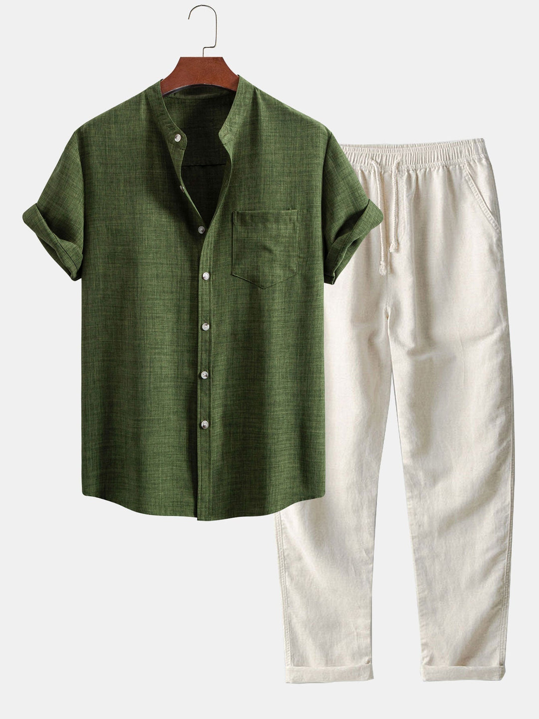 Diego | Short-sleeved shirt and linen trousers