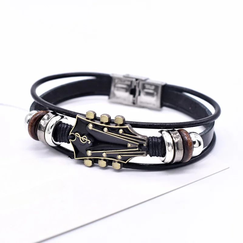 Flavio Guitar Leather Bracelet