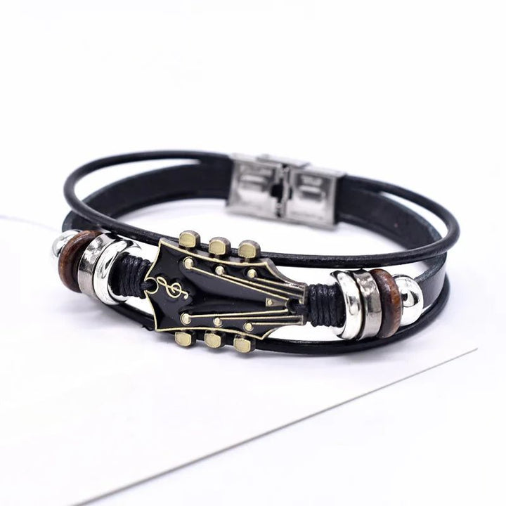 Flavio Guitar Leather Bracelet