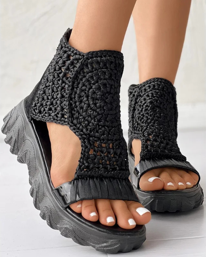 Amaya | Boho Knit Sandals