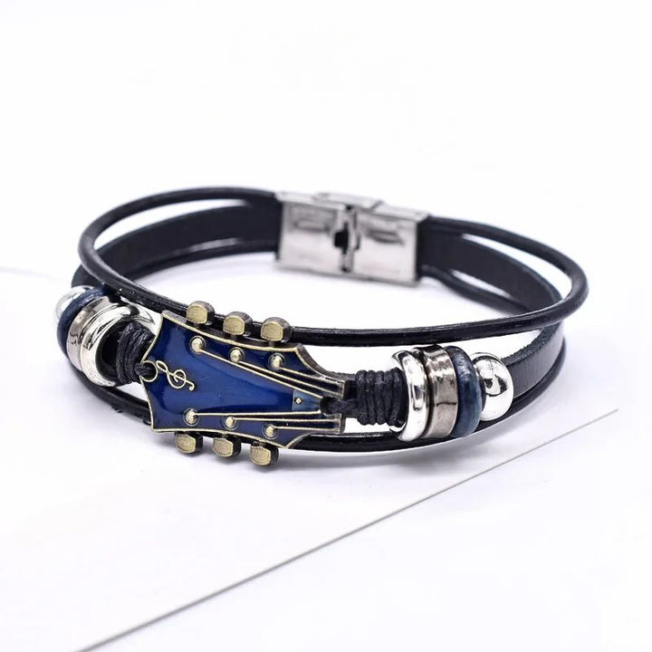 Flavio Guitar Leather Bracelet