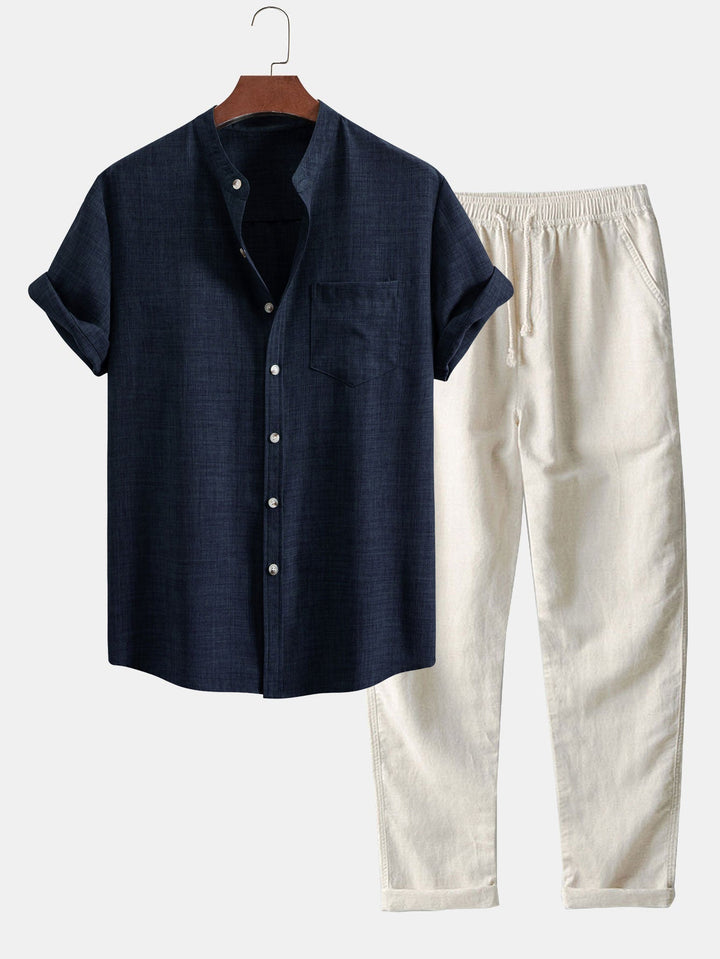 Diego | Short-sleeved shirt and linen trousers