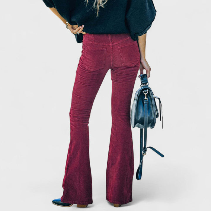 Fiorella | Corduroy flared trousers