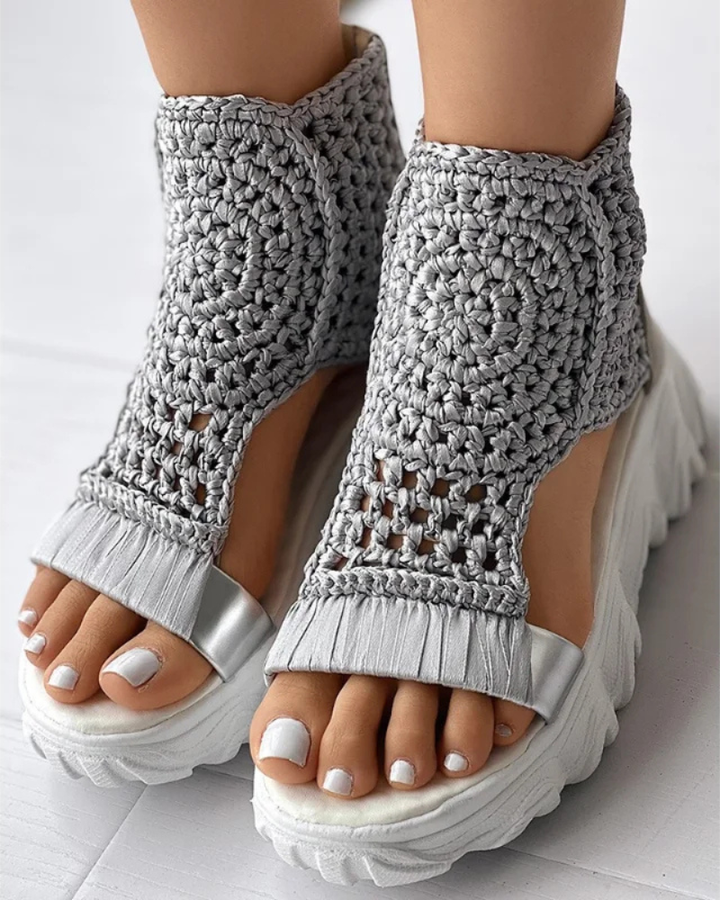 Amaya | Boho Knit Sandals
