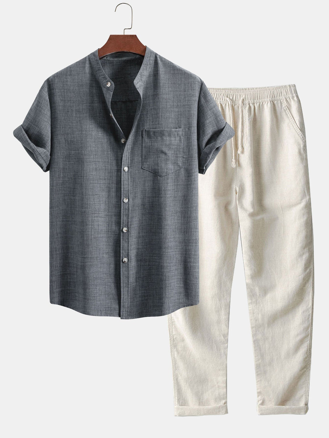 Diego | Short-sleeved shirt and linen trousers