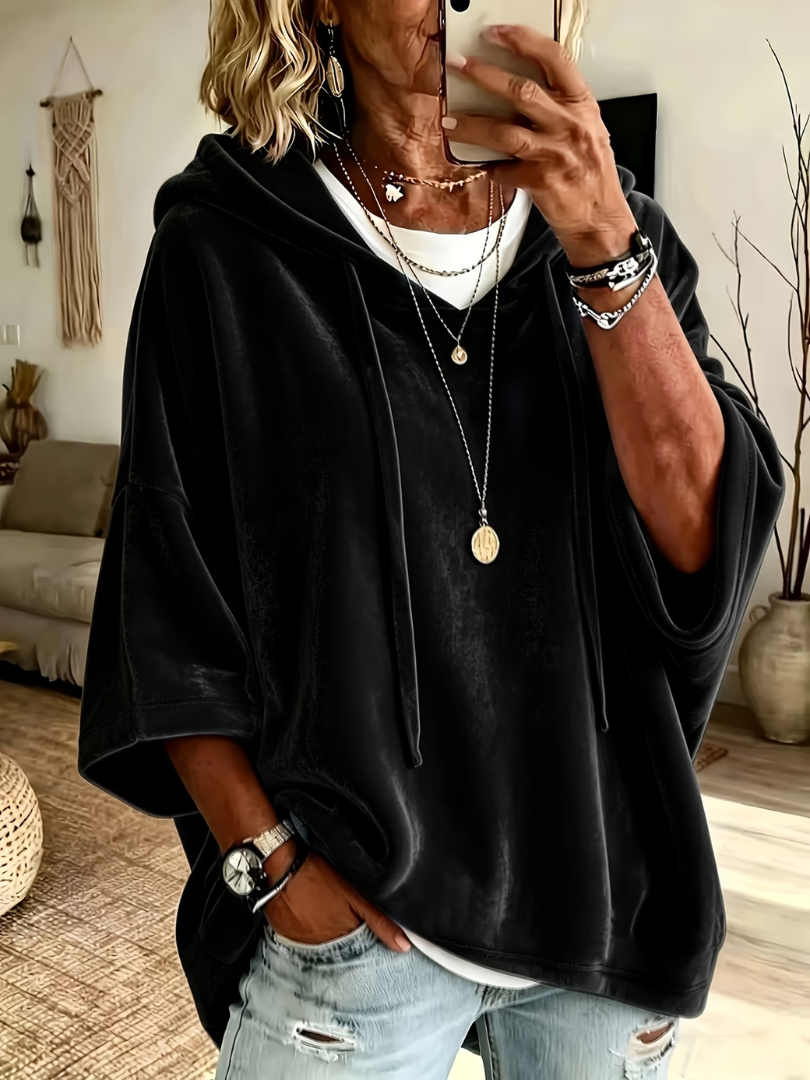 Zoey | Luxury Velvet Oversized Hoodie