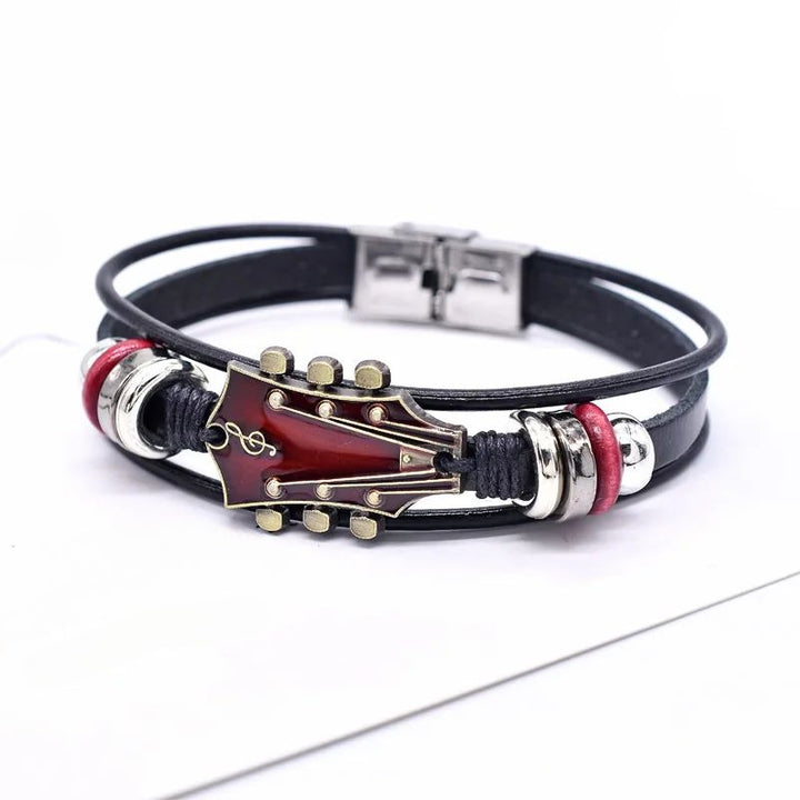 Flavio Guitar Leather Bracelet