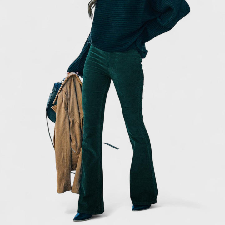 Fiorella | Corduroy flared trousers
