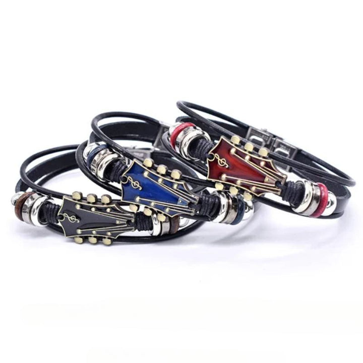 Flavio Guitar Leather Bracelet