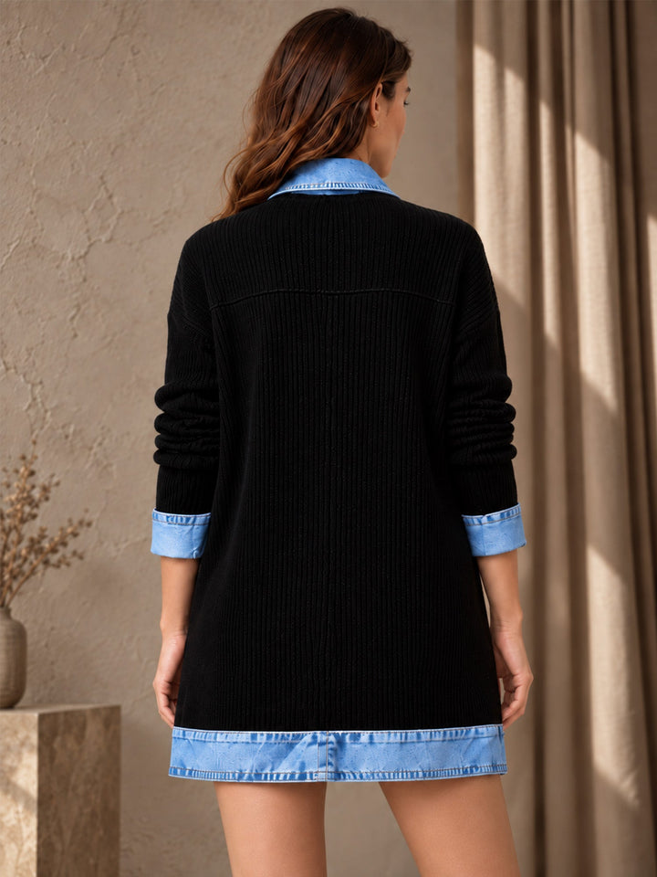 Amy | Elegant women's ribbed coat