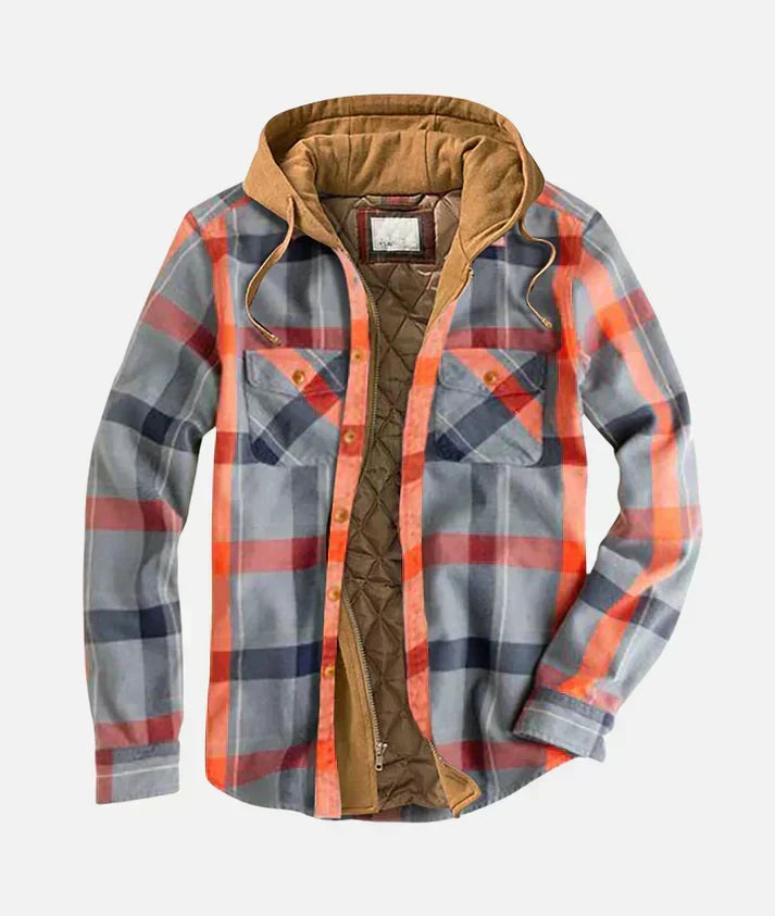 Attilio | Checkered patchwork jacket