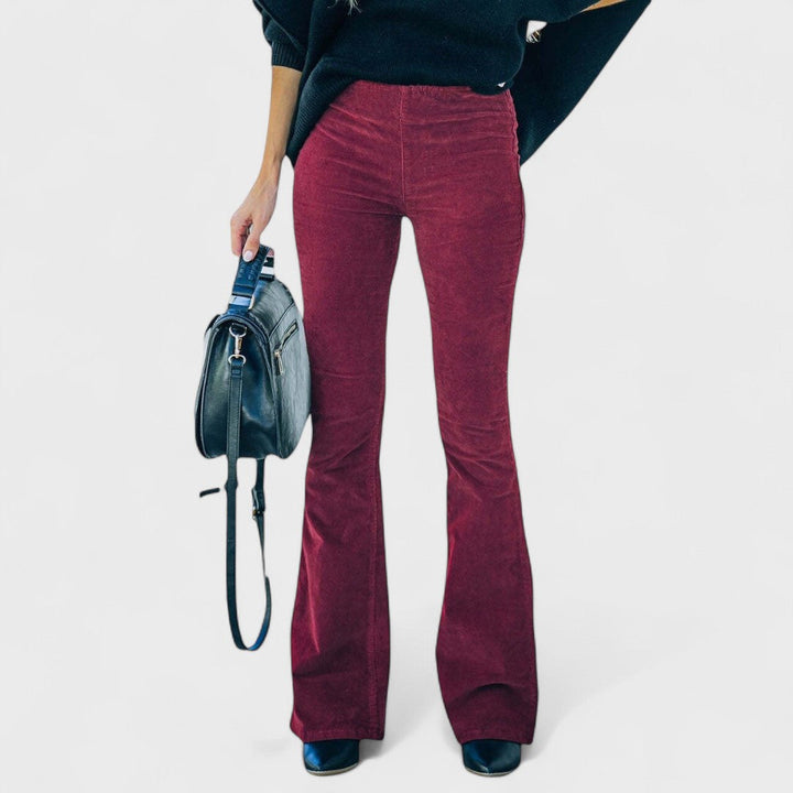 Fiorella | Corduroy flared trousers