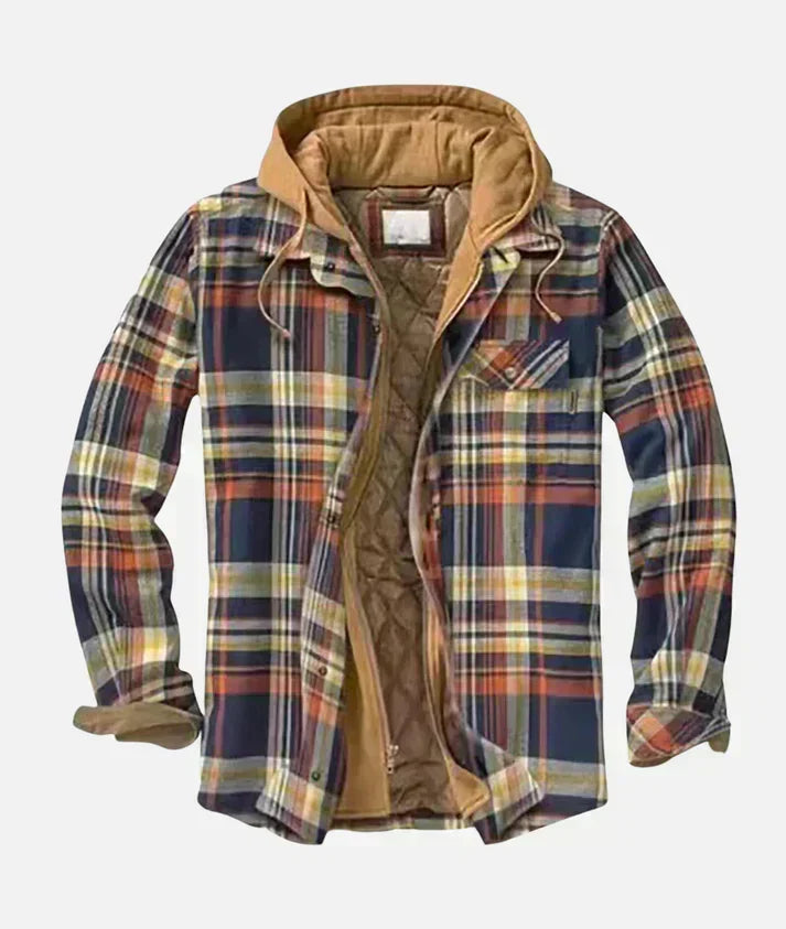 Attilio | Checkered patchwork jacket