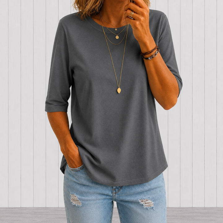 Ashley | Relaxed Everyday Half-Sleeve Tee