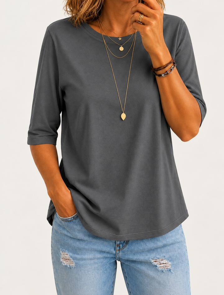 Ashley | Relaxed Everyday Half-Sleeve Tee