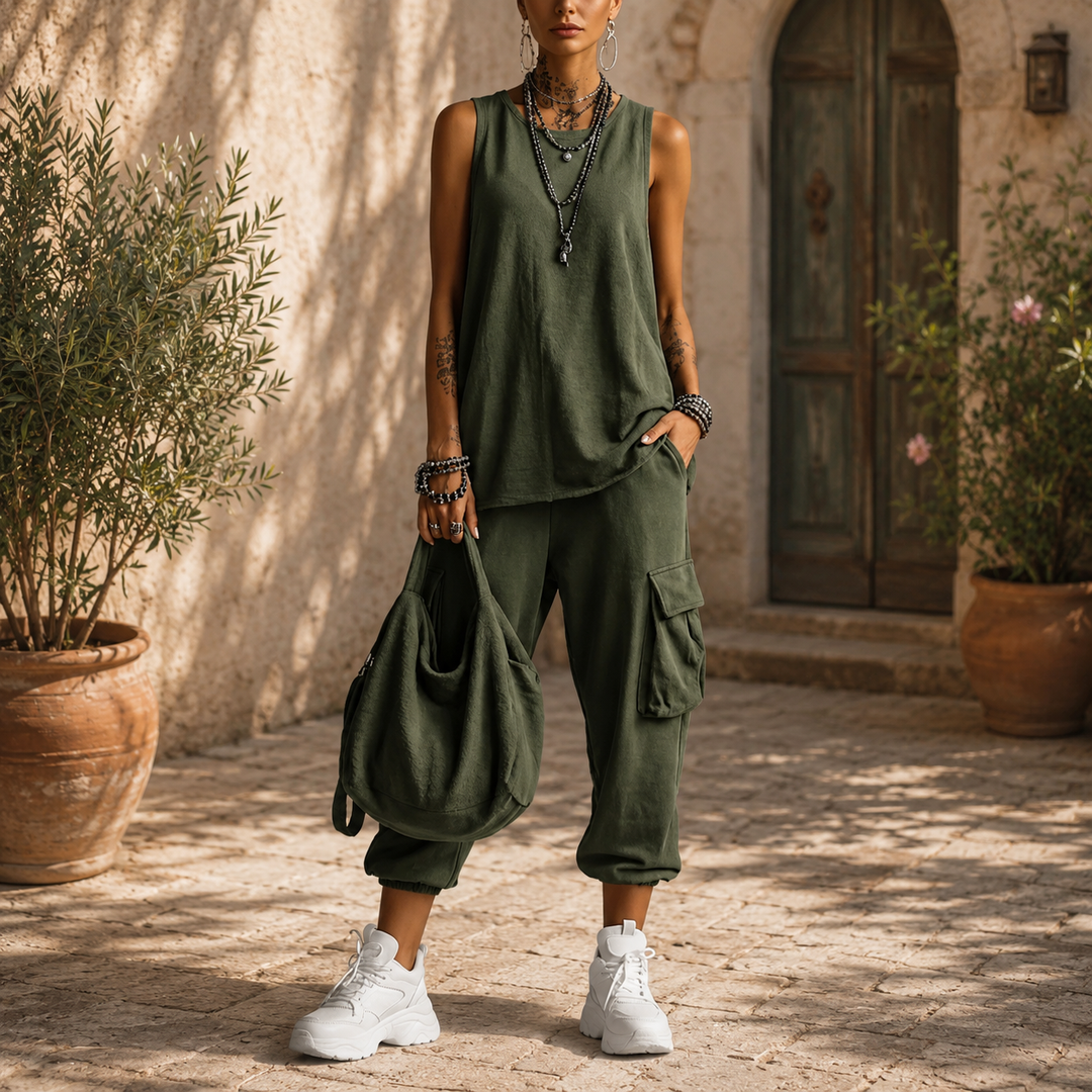 Martina | Soft Casual Set with Pockets