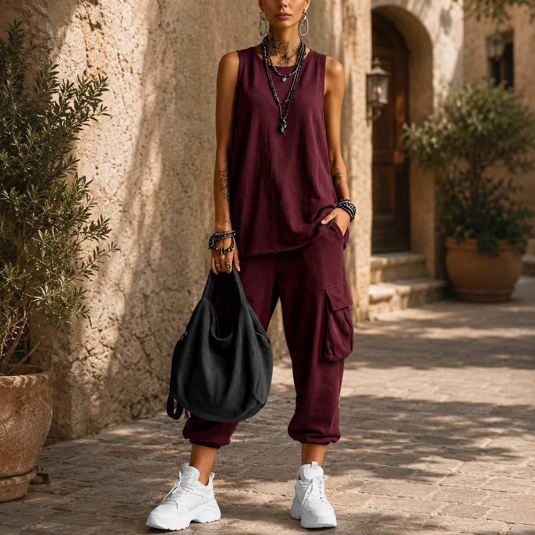 Martina | Soft Casual Set with Pockets