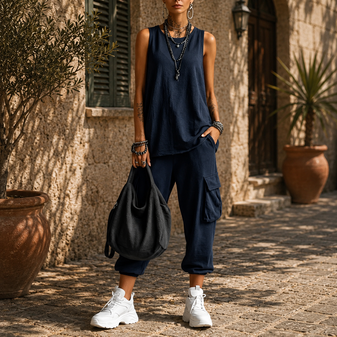 Martina | Soft Casual Set with Pockets