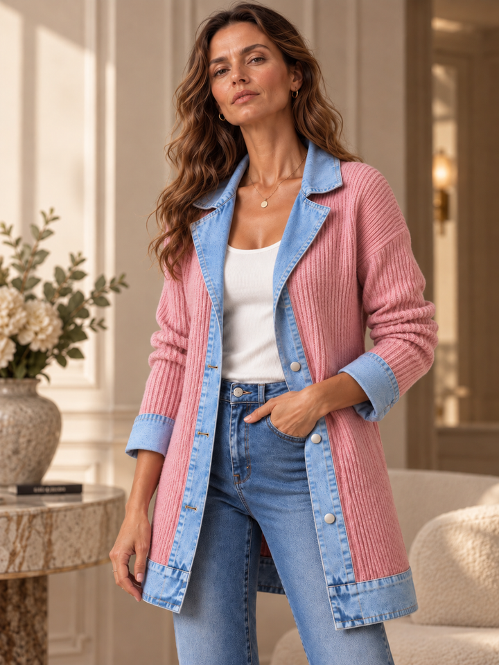 Amy | Manteau côtelé élégant pour femme