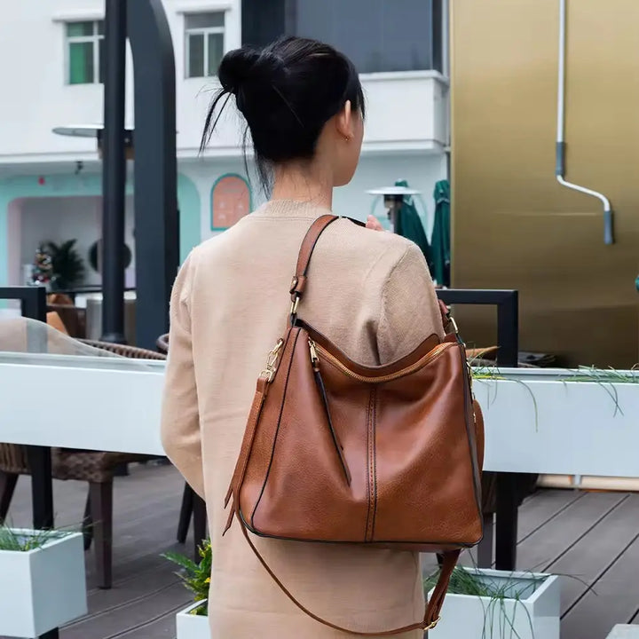 Clara | Luxury Leather  Handbag + FREE Pouch Wallet