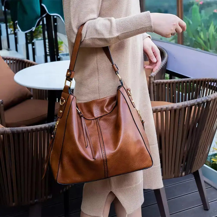 Clara | Luxury Leather  Handbag + FREE Pouch Wallet