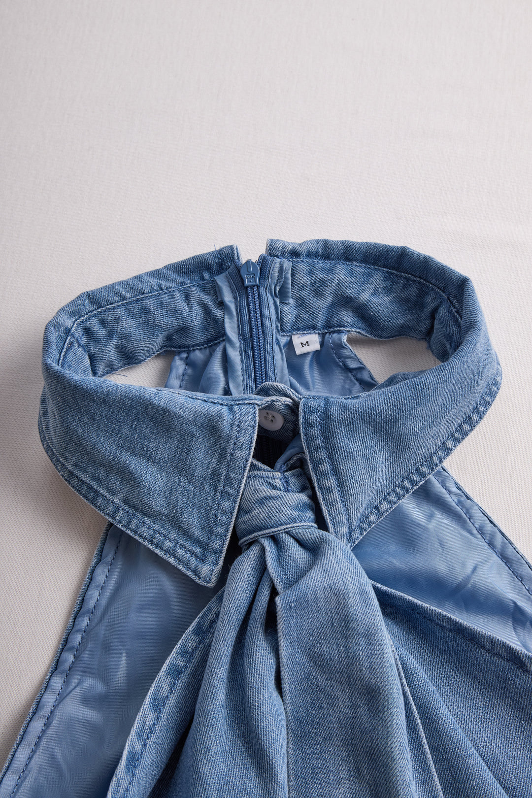 Marcella | Stylish Sleeveless Halter Blouse with Neck Tie Detail