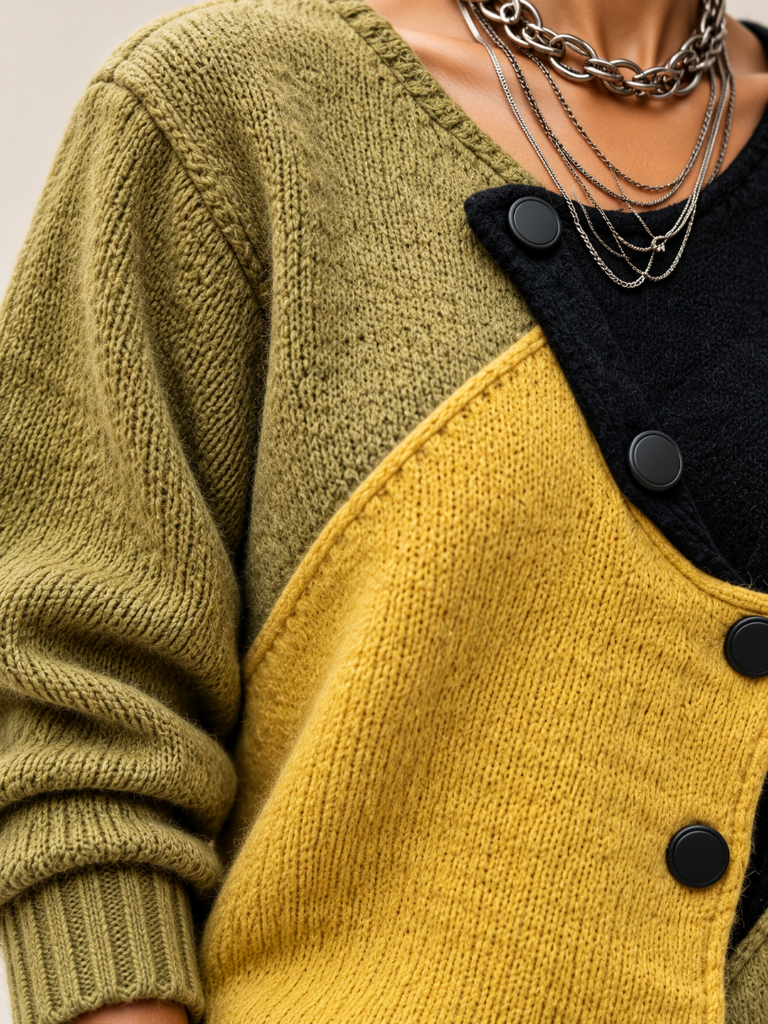 Heidi | Pull en maille color-block