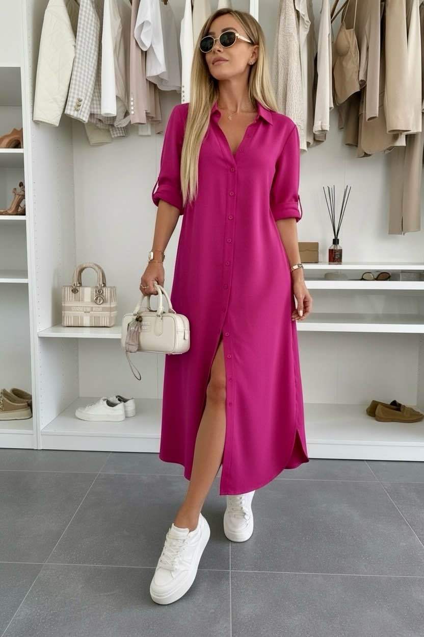 Brenda | Oversized Shirt Dress