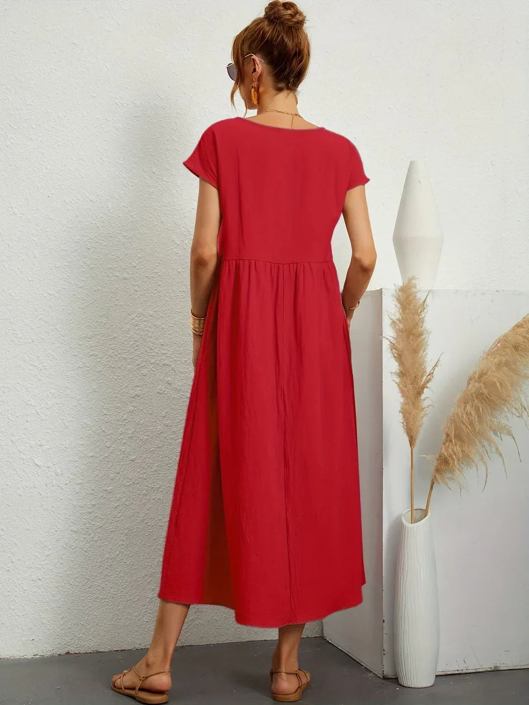 Loretta | Lightweight Soft Cotton Dress with Pockets