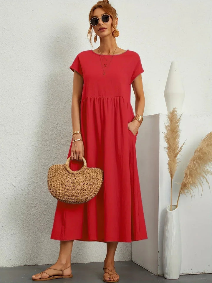 Loretta | Lightweight Soft Cotton Dress with Pockets