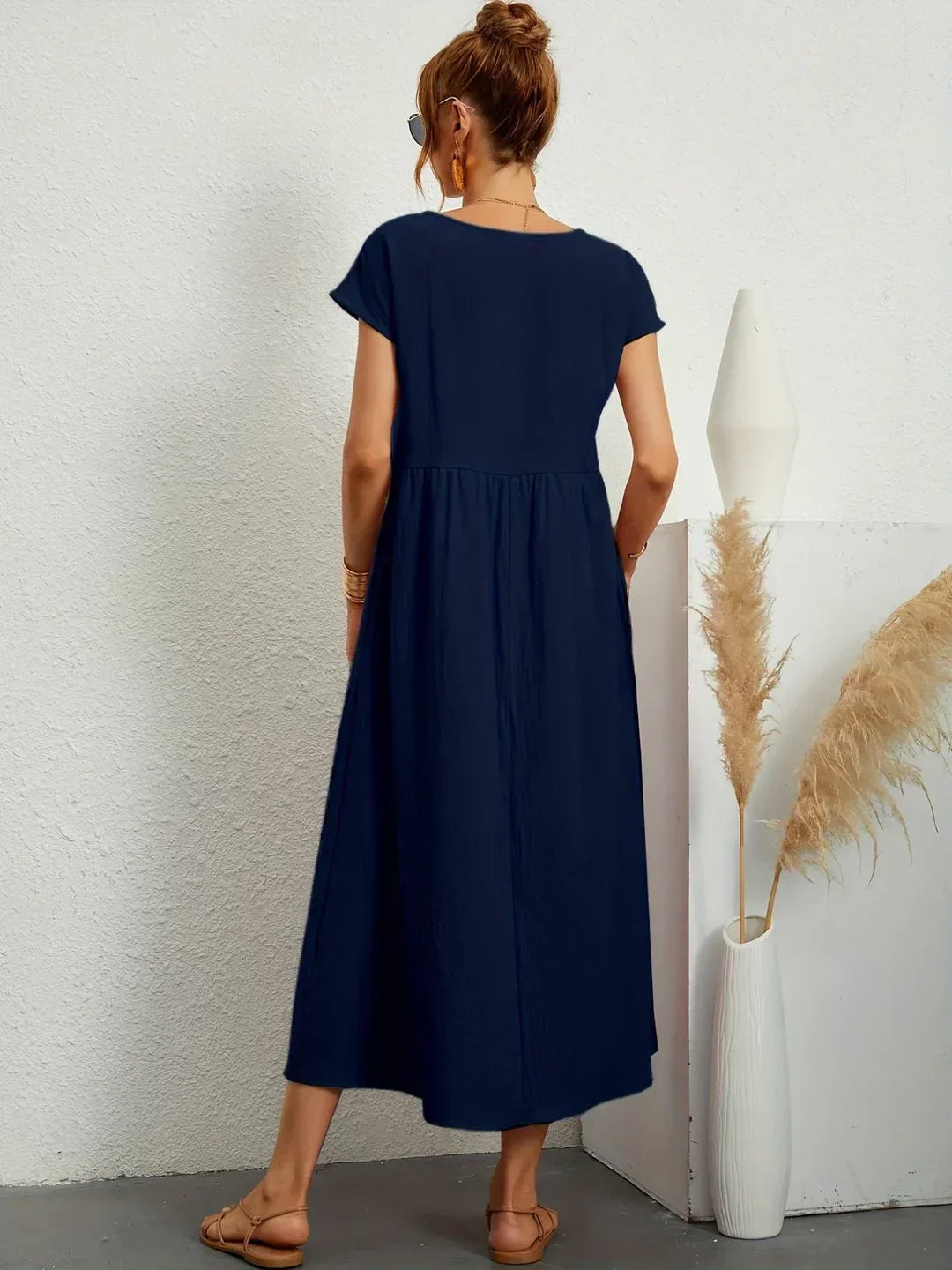 Loretta | Lightweight Soft Cotton Dress with Pockets