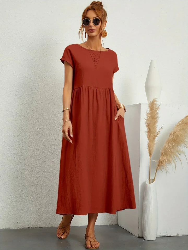 Loretta | Lightweight Soft Cotton Dress with Pockets