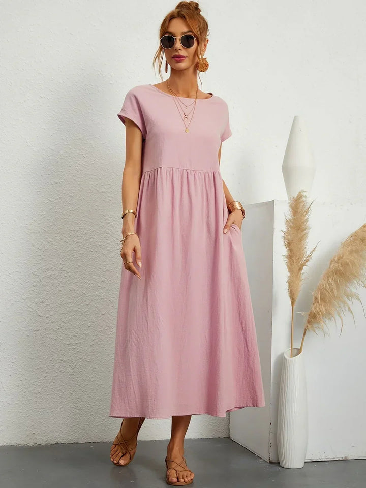 Loretta | Lightweight Soft Cotton Dress with Pockets