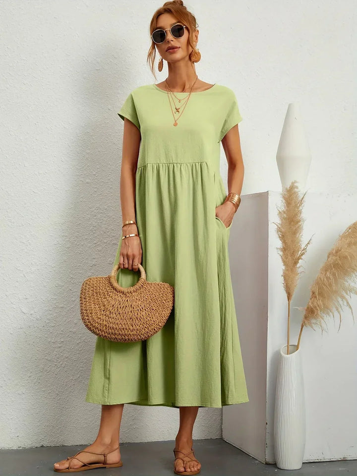 Loretta | Lightweight Soft Cotton Dress with Pockets
