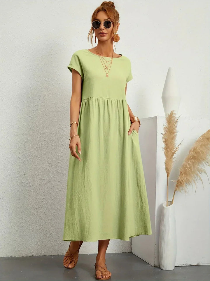 Loretta | Lightweight Soft Cotton Dress with Pockets