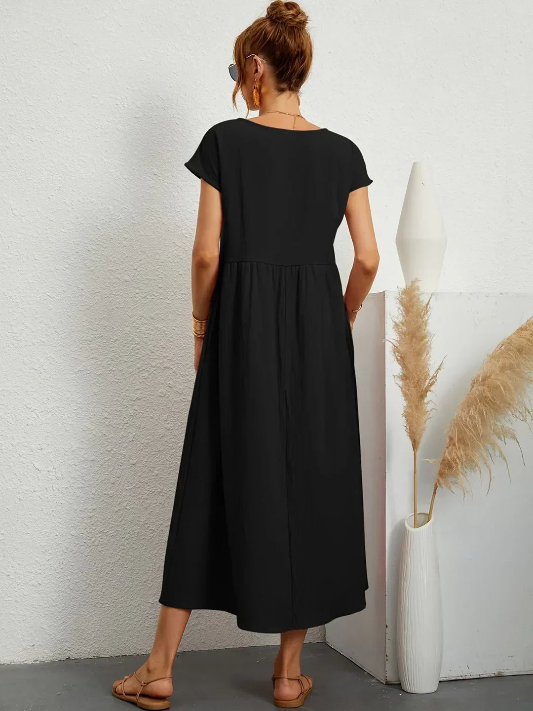 Loretta | Lightweight Soft Cotton Dress with Pockets