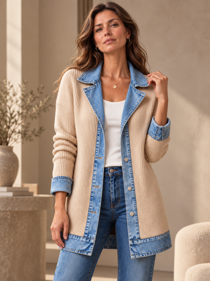 Amy | Manteau côtelé élégant pour femme