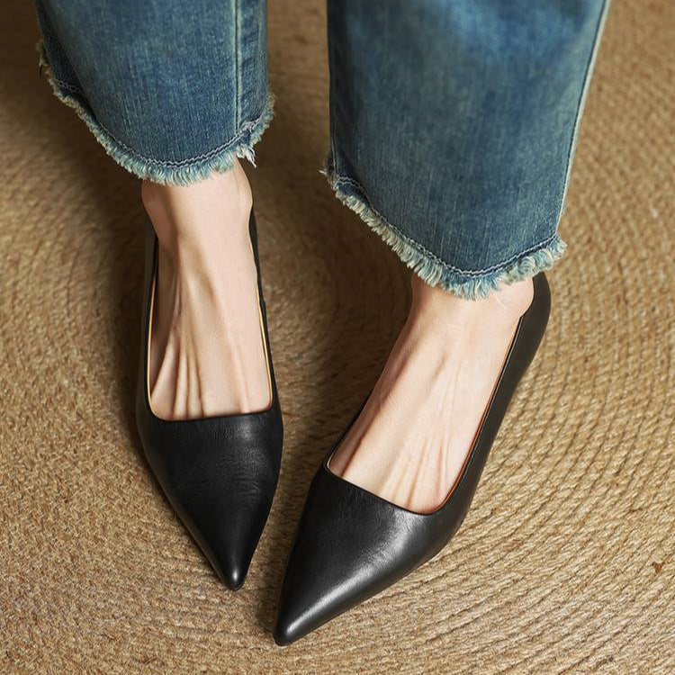 Alyssa | Leather Heels