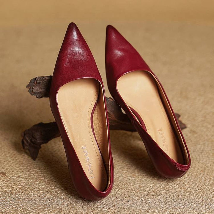 Alyssa | Leather Heels