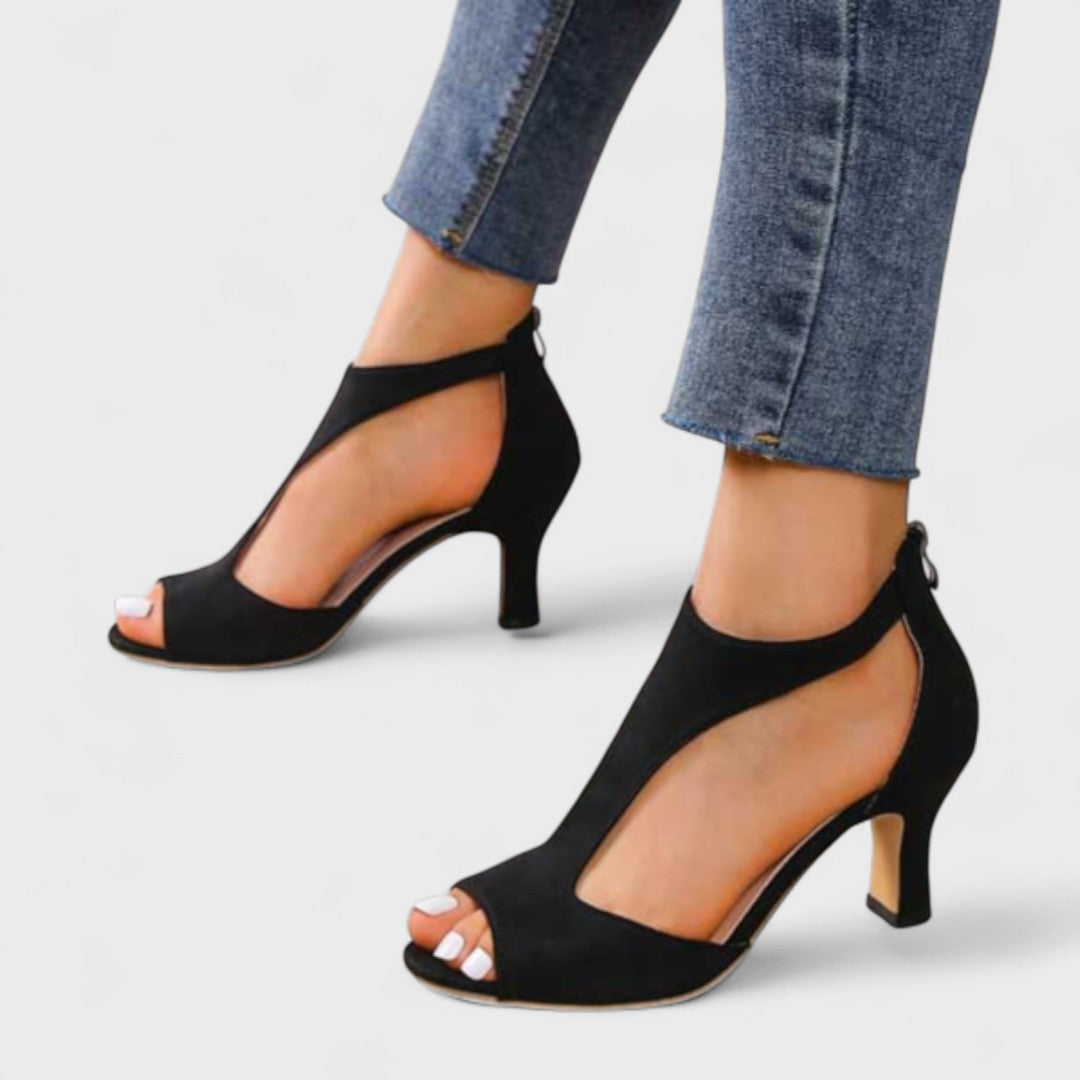 Delia | Elegant sandals with a stable heel