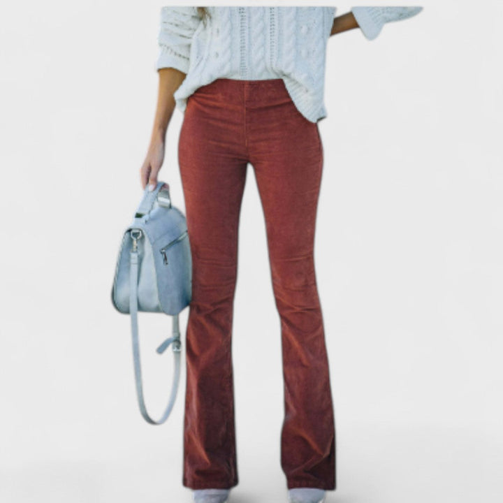 Fiorella | Corduroy flared trousers