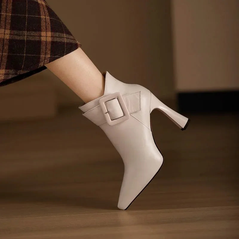 Dafne | Aveline Buckle Ankle Boots