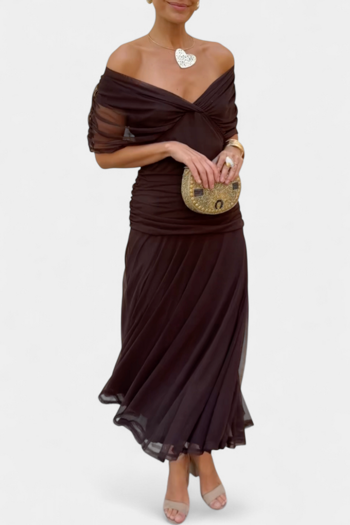 Margot | Draped wrap dress
