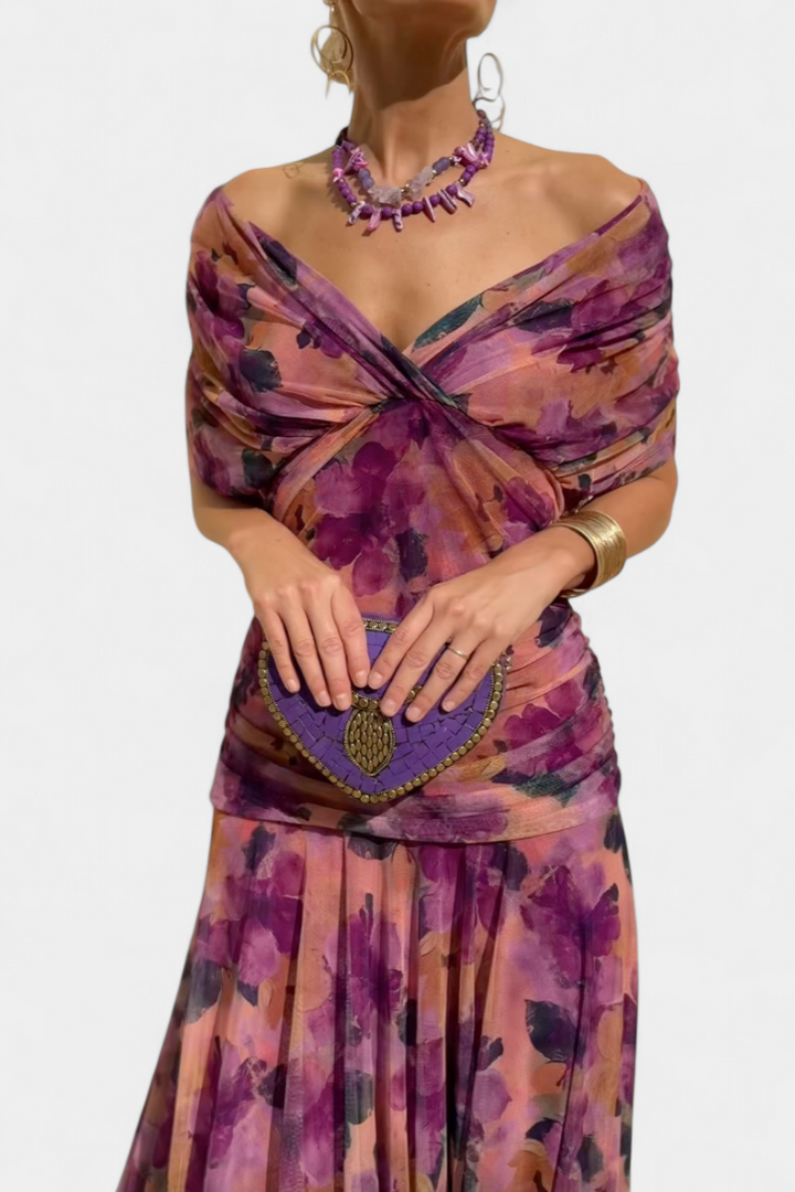 Margot | Draped wrap dress