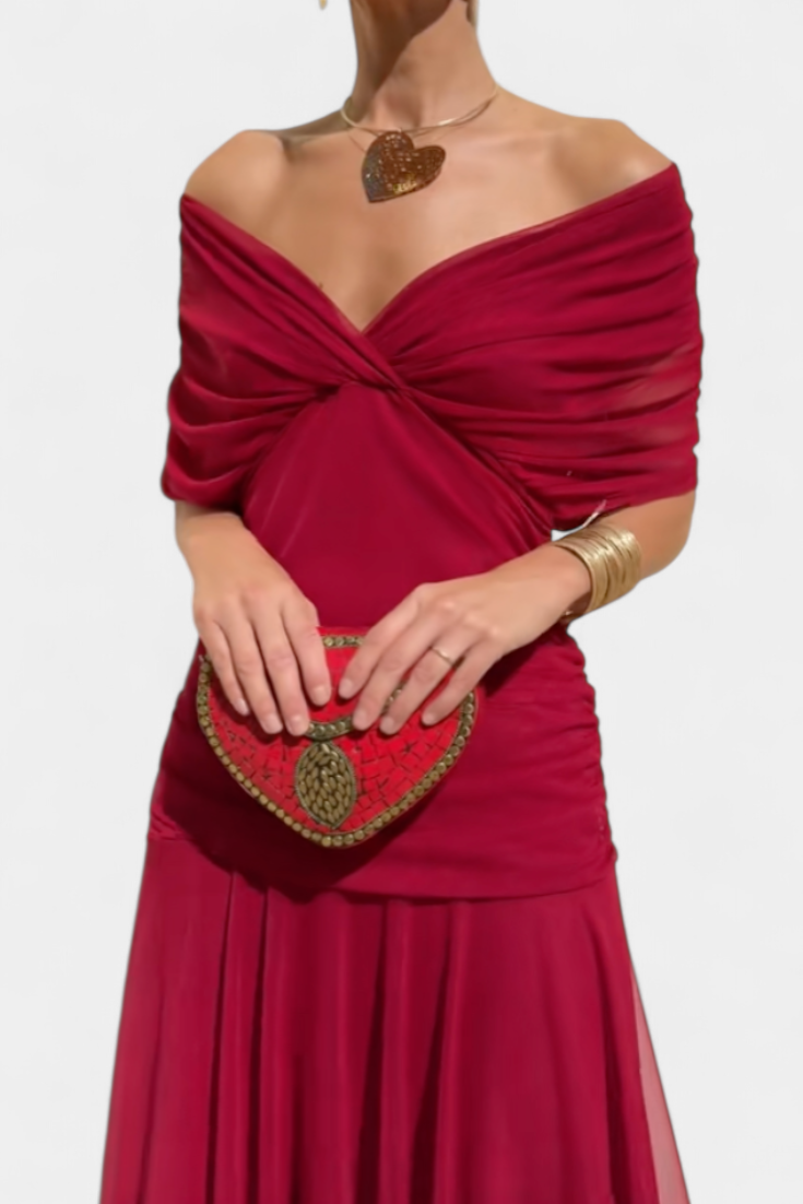 Margot | Draped wrap dress