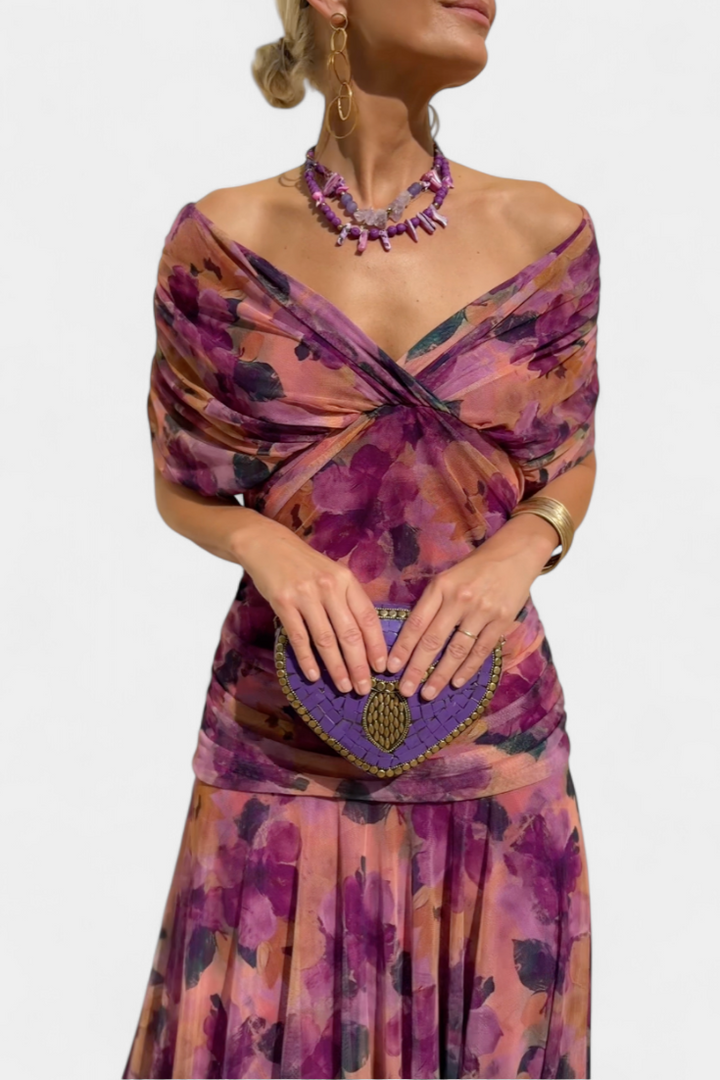 Margot | Draped wrap dress