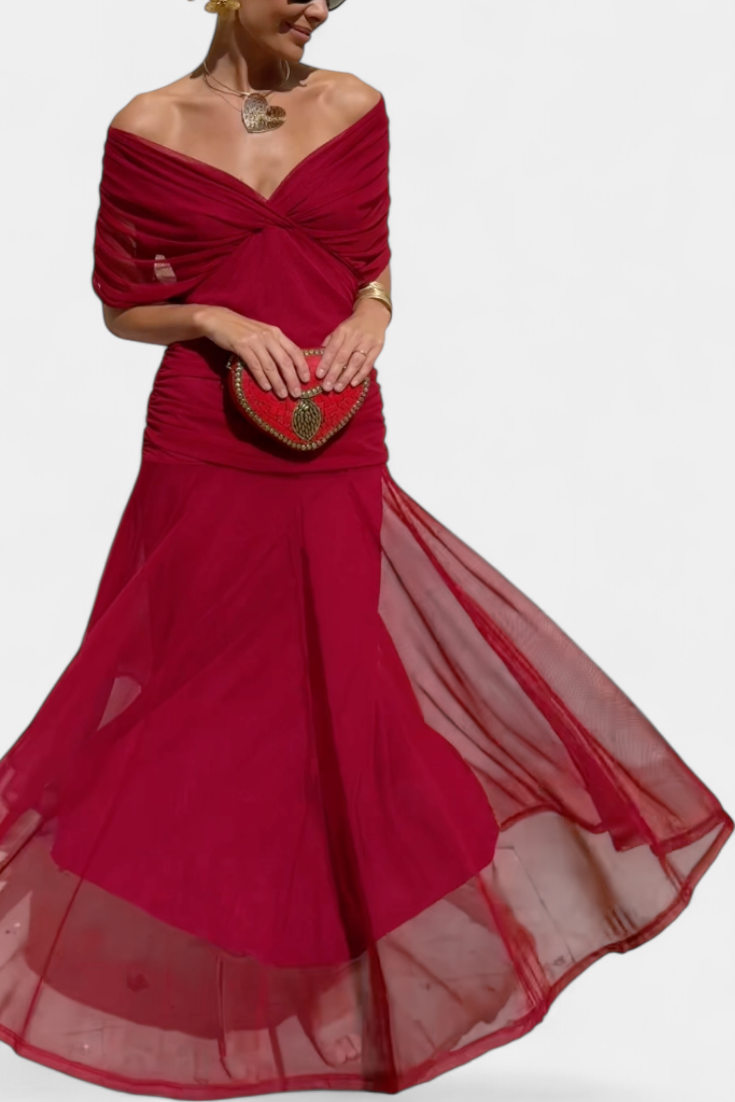 Margot | Draped wrap dress