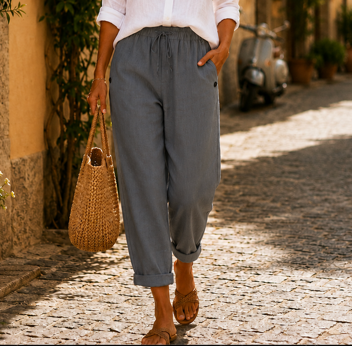 Martina | Lightweight Linen Trousers