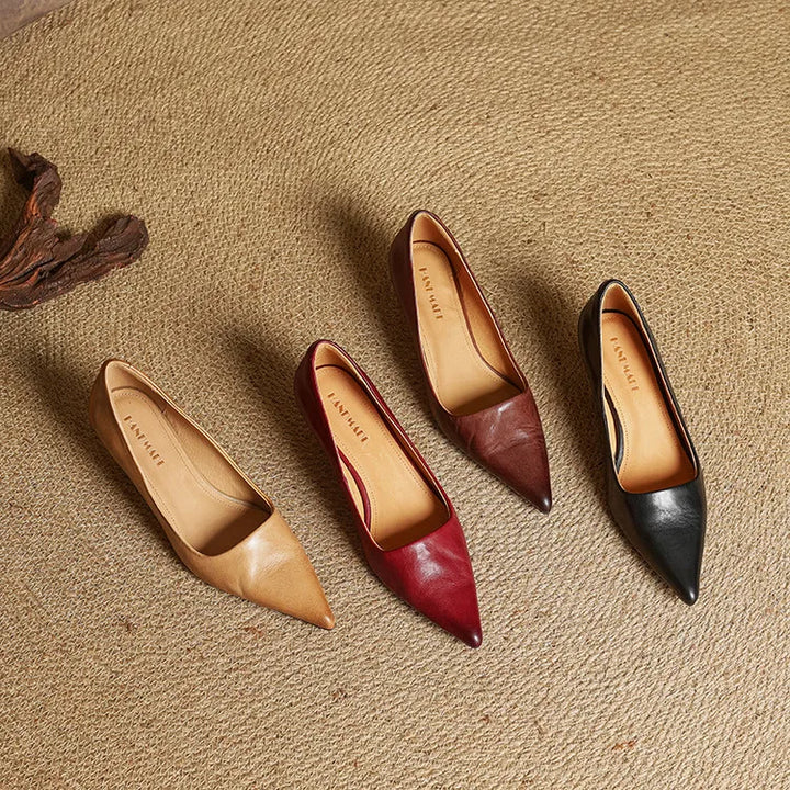 Alyssa | Leather Heels
